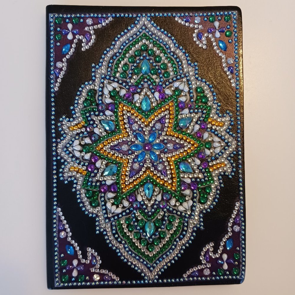 Leather bound journal star burst